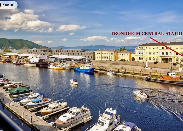 Appartement Riverside - Parking - 1 Min To Station Trondheim