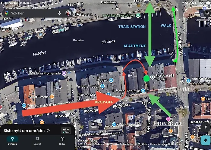 Riverside Studioapartment 100m From Trainstation! דירה